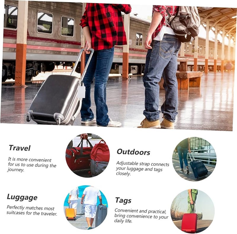 علامات الأمتعة الفارغة للحقائب DIY علامات الأسماء أنيقة للسفر والرحلات البحرية - Image 2